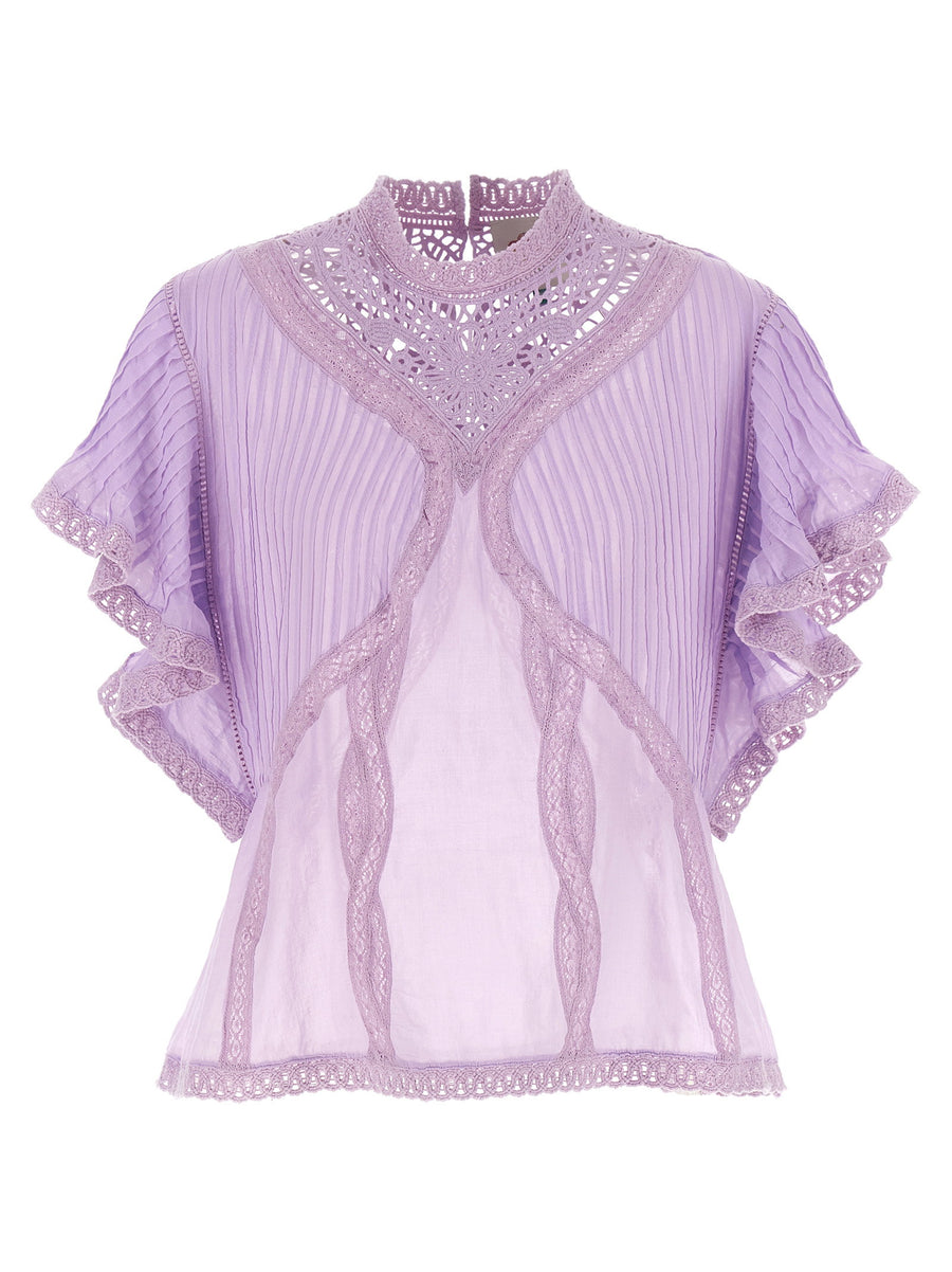 Farm Rio Openwork Detail Blouse