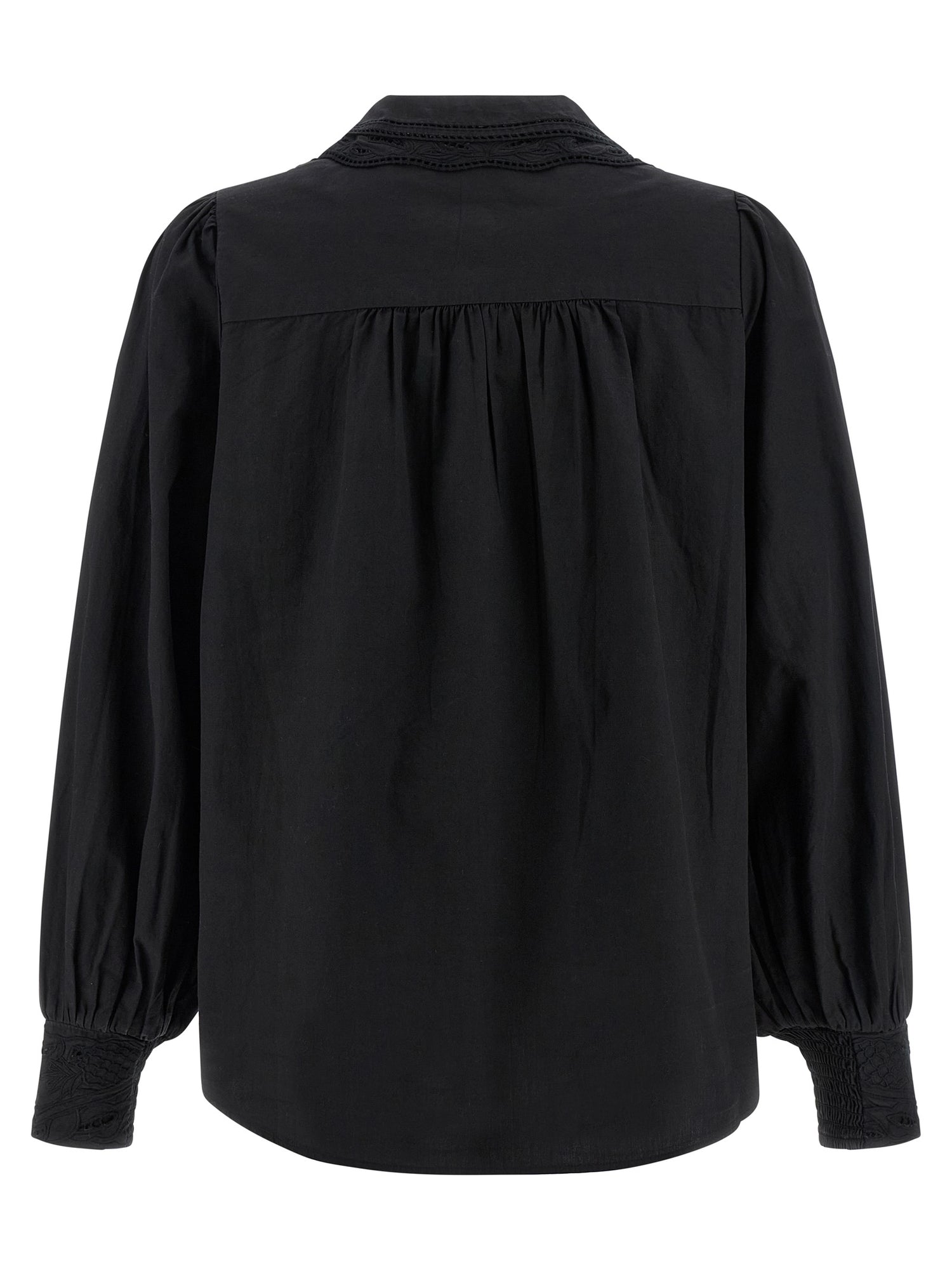 Farm Rio Black Embroidered Shirt