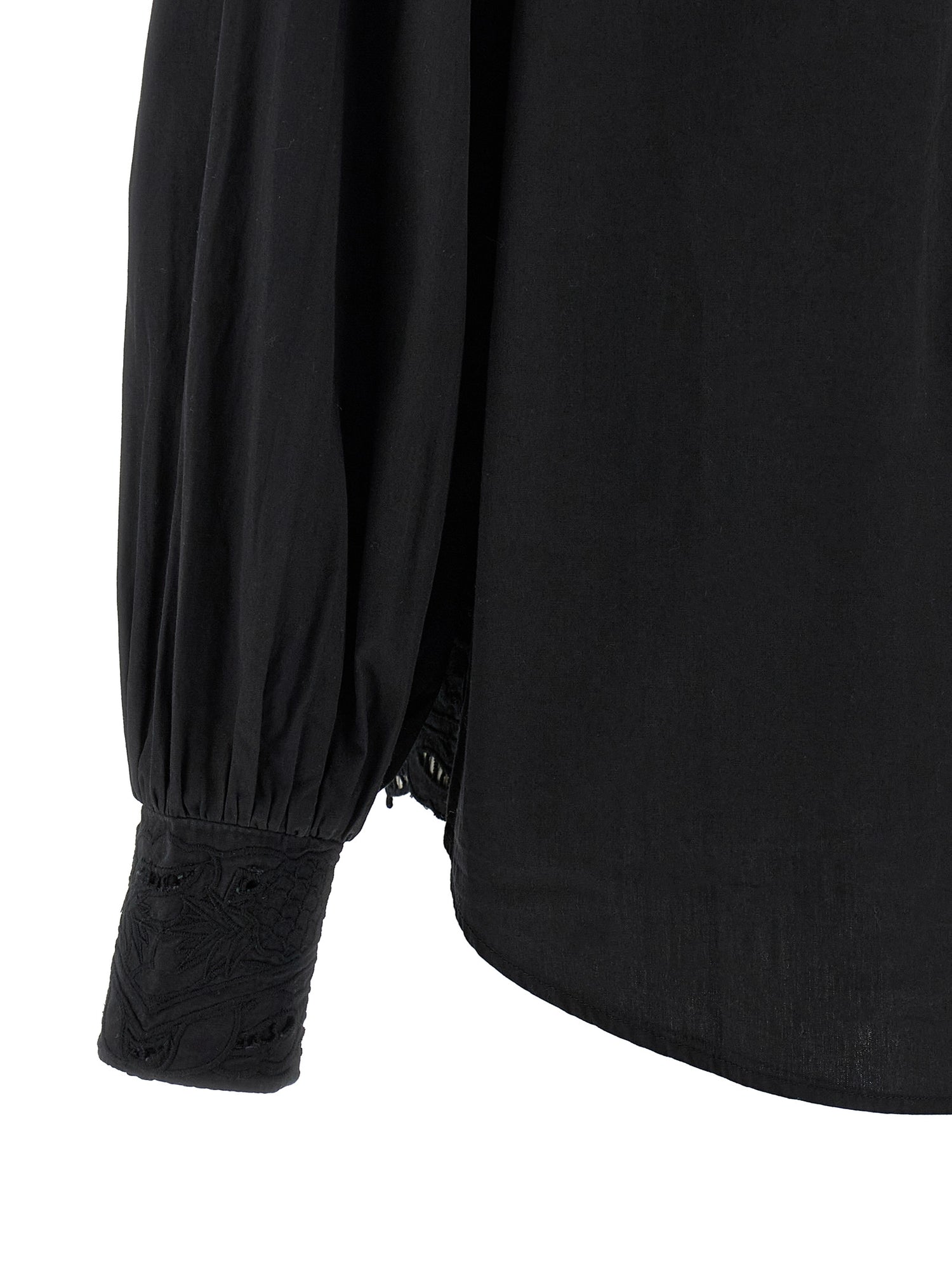 Farm Rio Black Embroidered Shirt