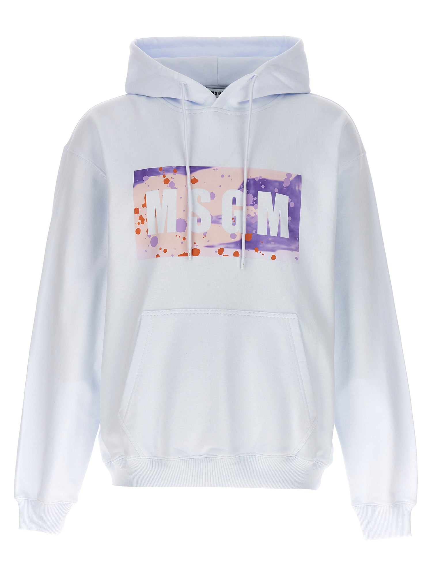 Msgm Camo Season Box Logo Hoodie