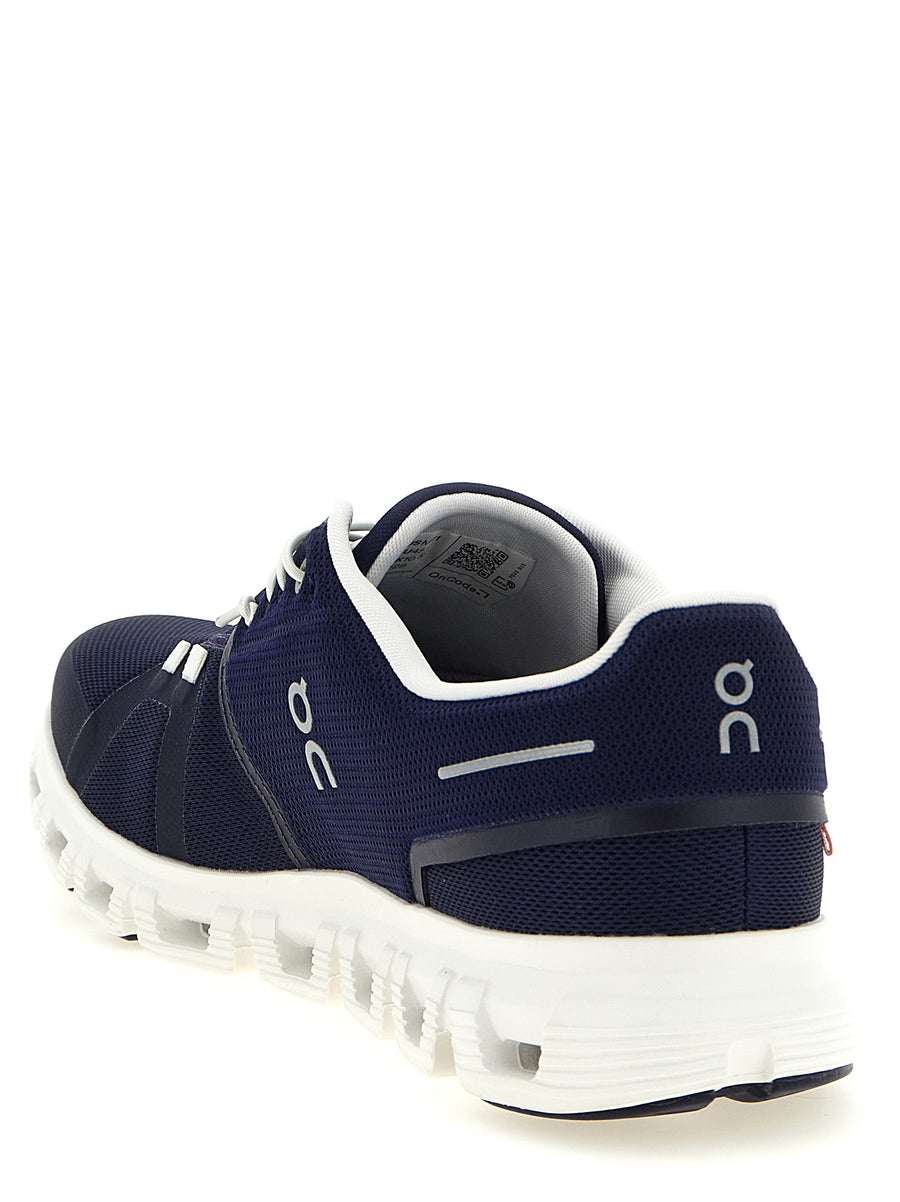 On Cloud 6 Sneakers Lightweight Cushioned Ride for Runners Unisex Blue Recycled Polyester