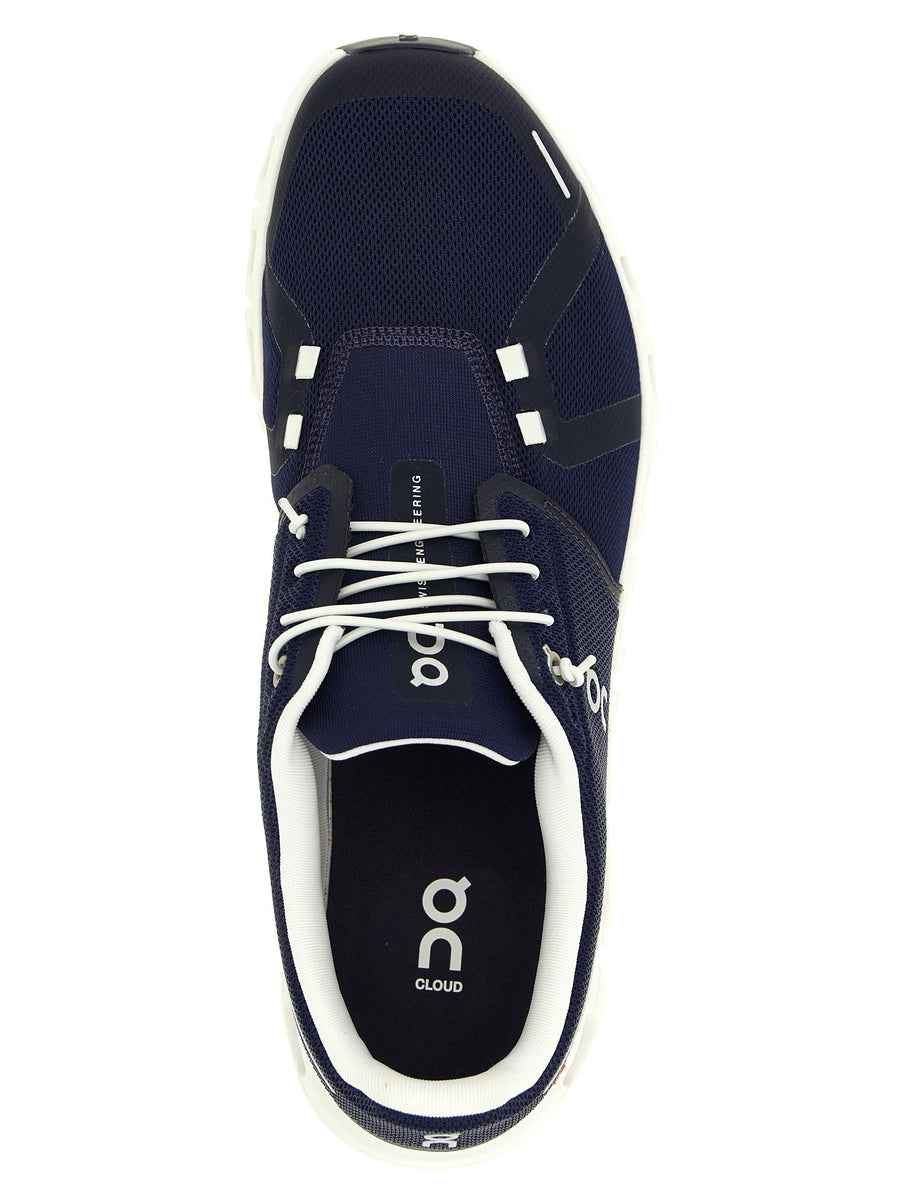 On Cloud 6 Sneakers Lightweight Cushioned Ride for Runners Unisex Blue Recycled Polyester