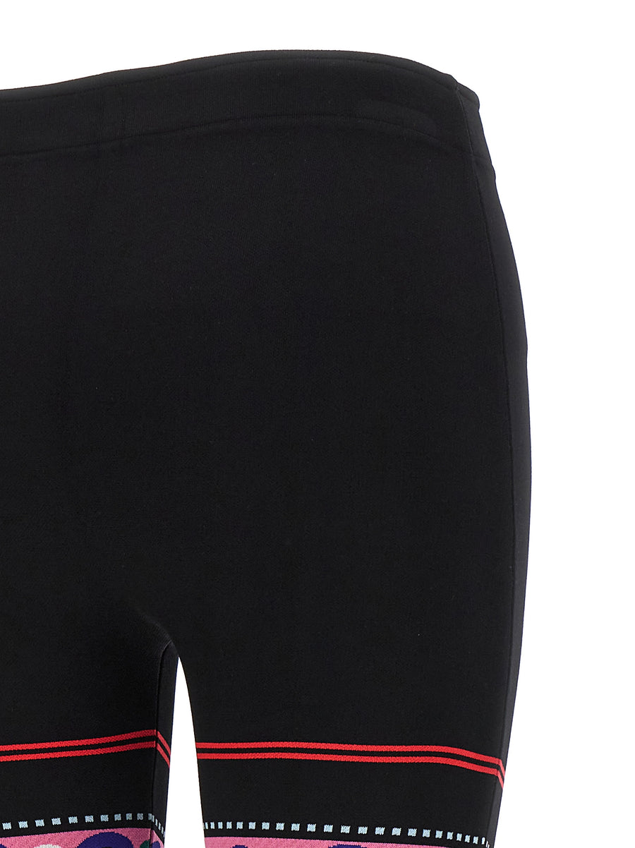 Emilio Pucci Jacquard Leggings For Women - Luxury Allover Pattern, Soft Viscose Blend, Everyday Comfort