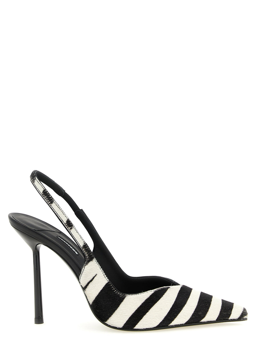 Le Silla Vivienne Zebra Print Slingback Pumps For Women