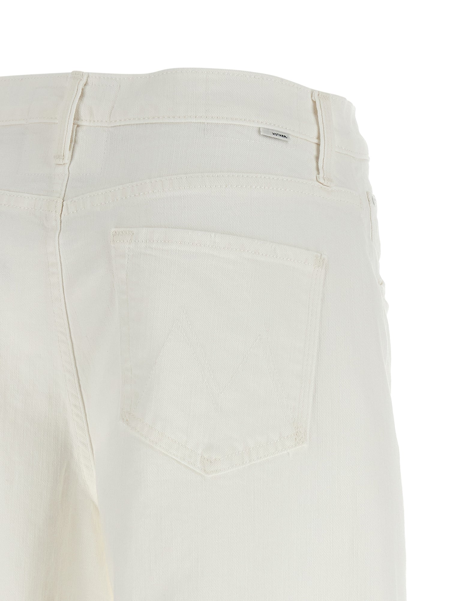 Mother The Whole Lot Zip Twist Fray Bermuda Shorts