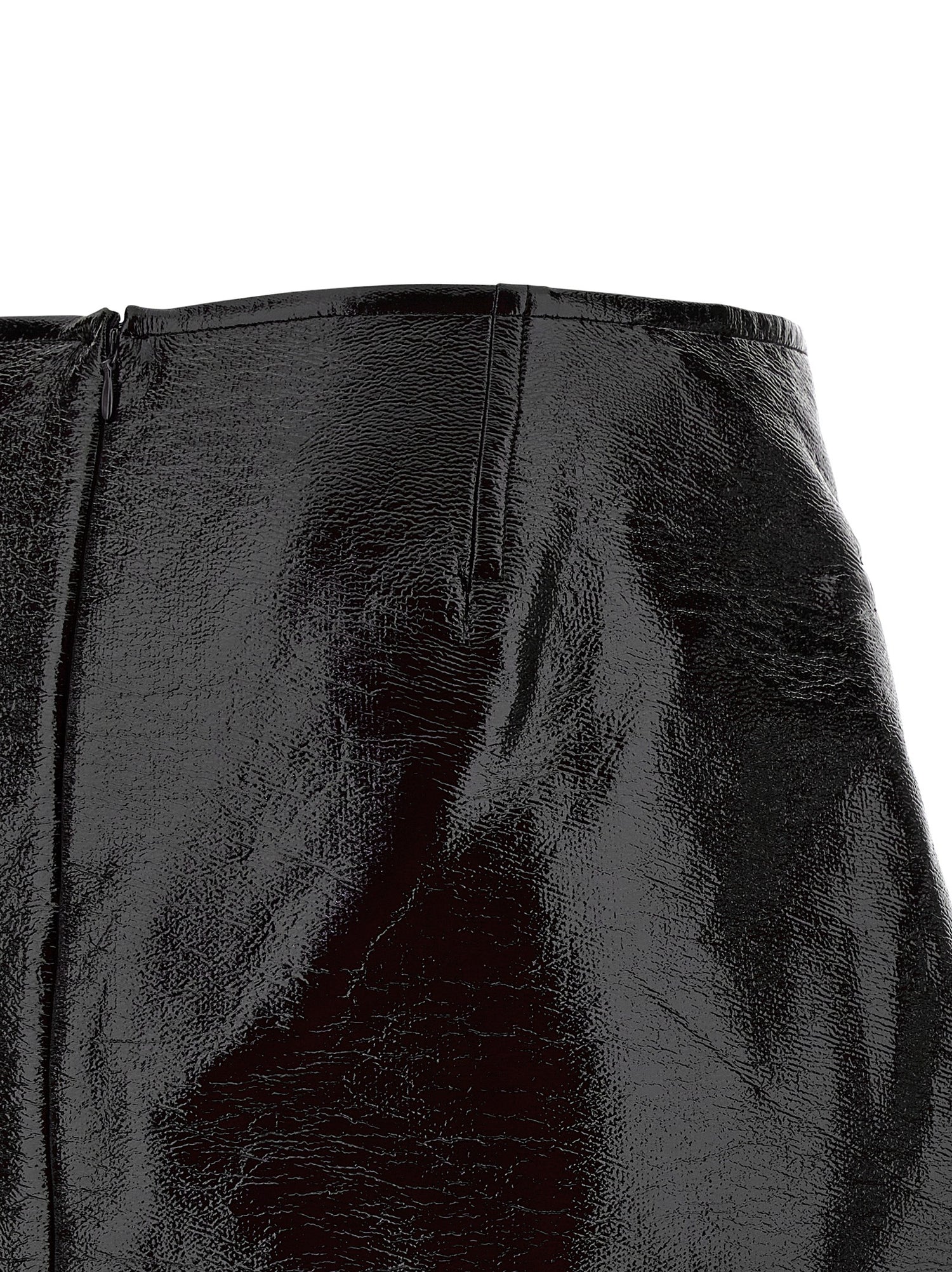 Courreges Fold Vinyl Mini Skirt