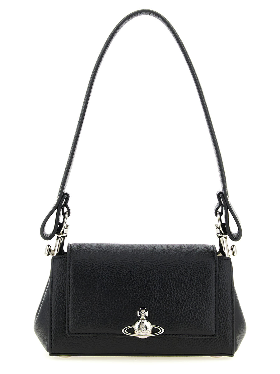 Vivienne Westwood Hazel Small Shoulder Bag Leather Look Detachable Chain For Women City Ready