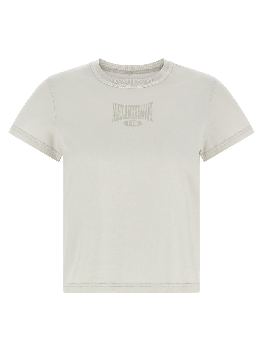 T By Alexander Wang Lived Logo T Shirt For Women 100 Percent Cotton Everyday Essential