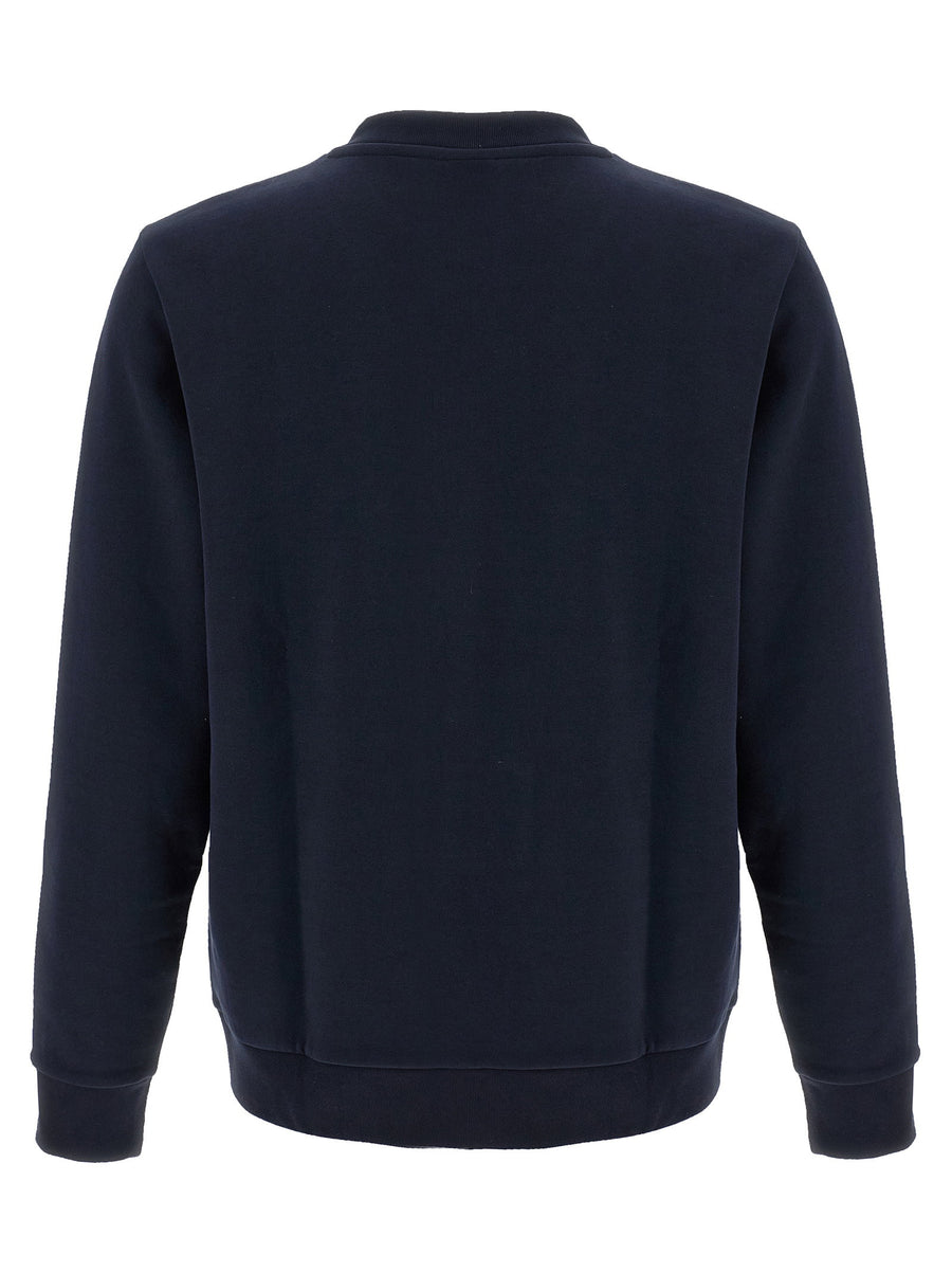 Hugo Boss Logo Sweatshirt For Men Blue Cotton Blend