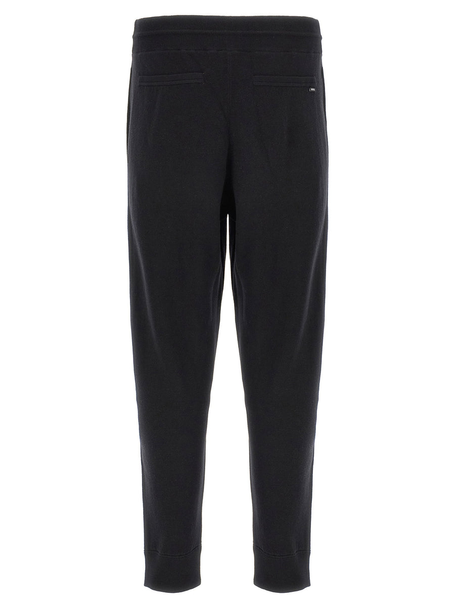 Hugo Boss H-idrico Joggers Premium Wool Blend Knit Trousers for Men Versatile All Season Comfort