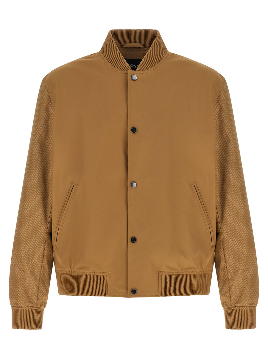 Hugo Boss Monogram Sleeve Bomber Jacket