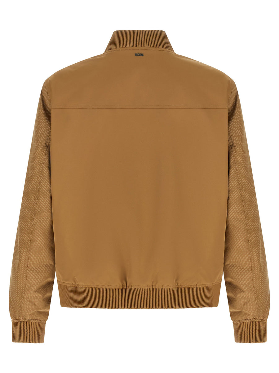 Hugo Boss Monogram Sleeve Bomber Jacket