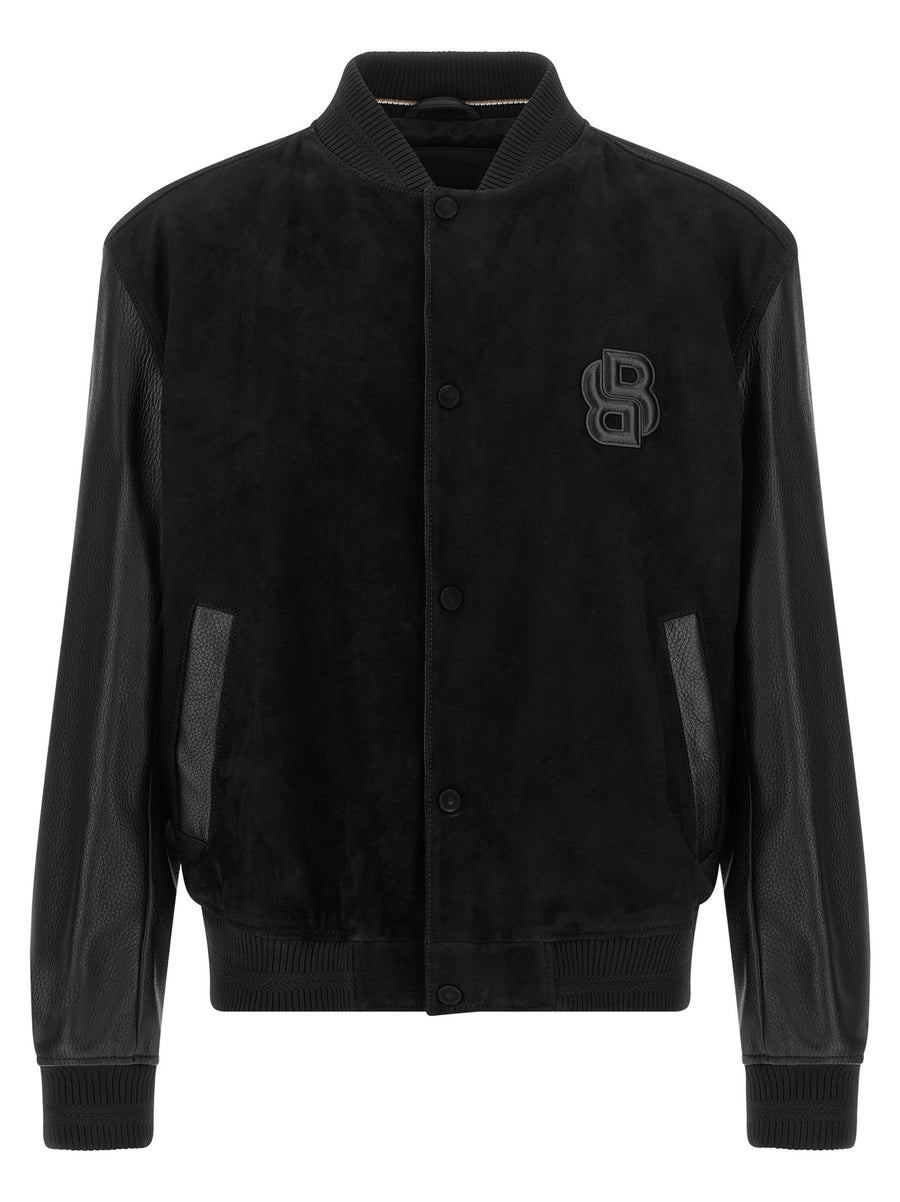 Hugo Boss Leather Bomber Jacket