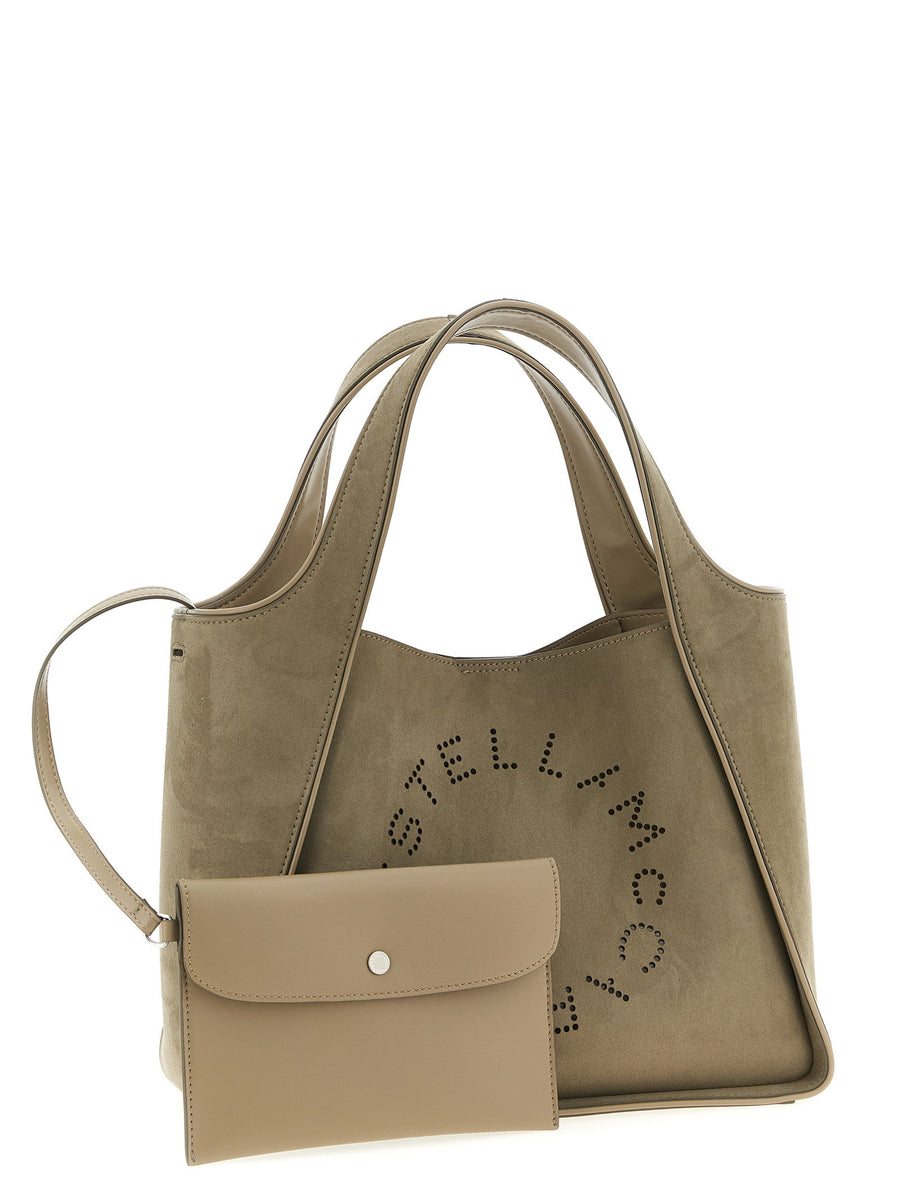 Stella McCartney Stella Logo Cutout Crossbody Bag For Women With Removable Clutch And Magnetic Closure In Green