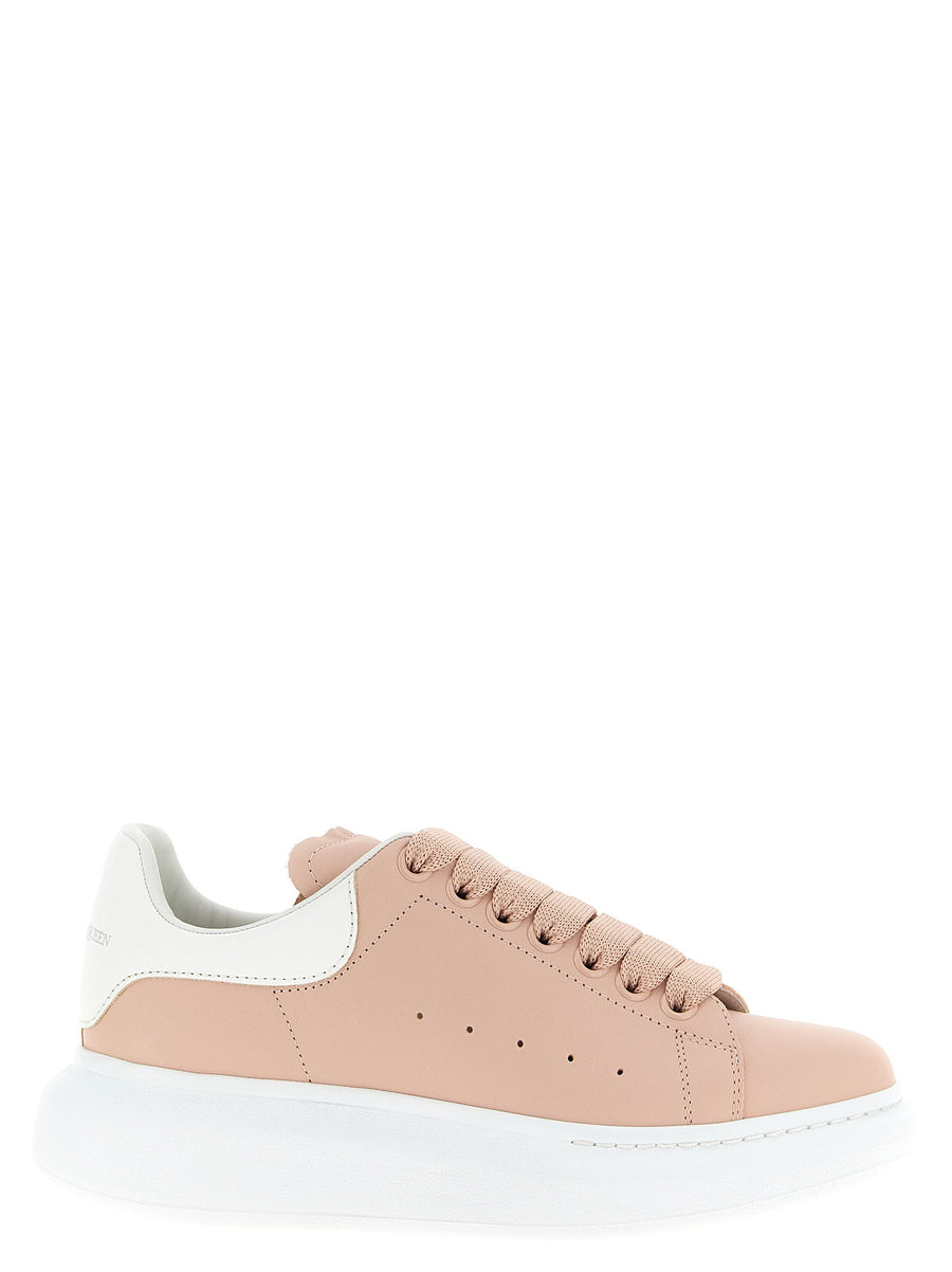 Alexander McQueen Larry Sneakers Pink Calfskin Leather Premium Womens Luxury Craftsmanship Streetwear