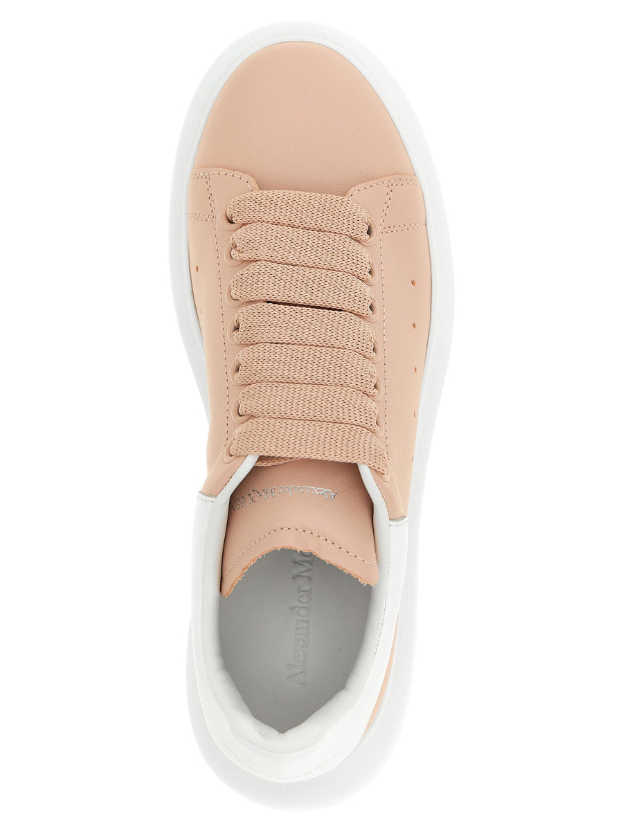 Alexander McQueen Larry Sneakers Pink Calfskin Leather Premium Womens Luxury Craftsmanship Streetwear