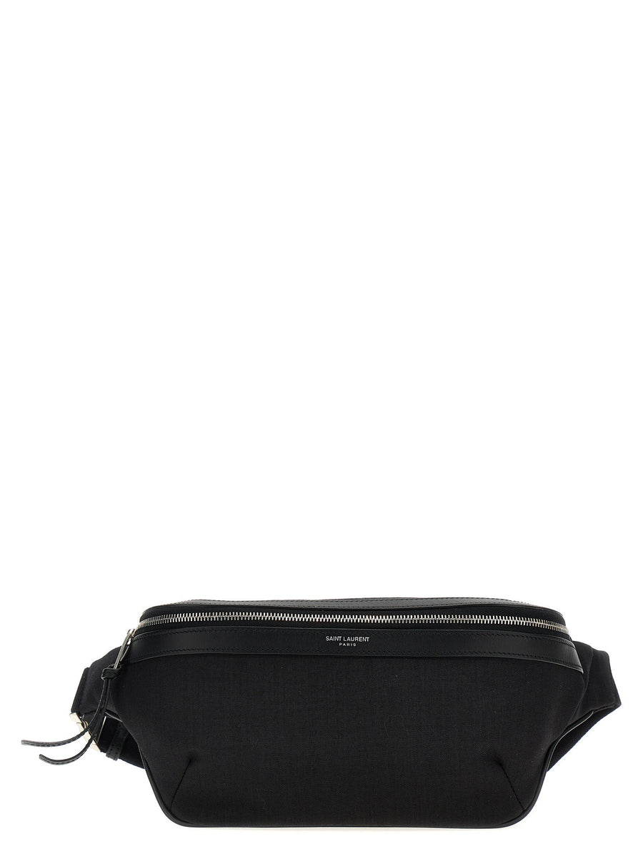 Saint Laurent Fanny Pack Hands Free Luxury Belt Bag For Men City Style Timeless Canvas With Leather Details