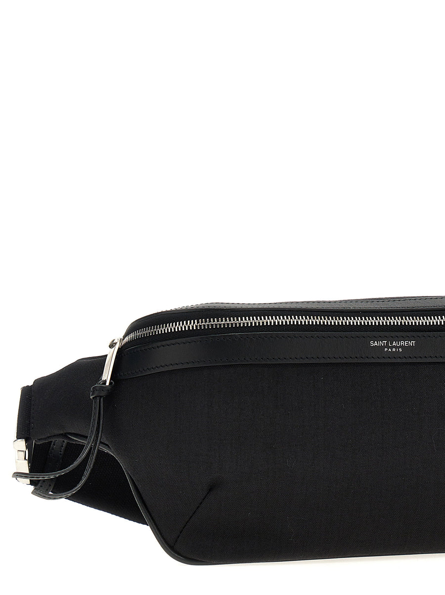 Saint Laurent Fanny Pack Hands Free Luxury Belt Bag For Men City Style Timeless Canvas With Leather Details