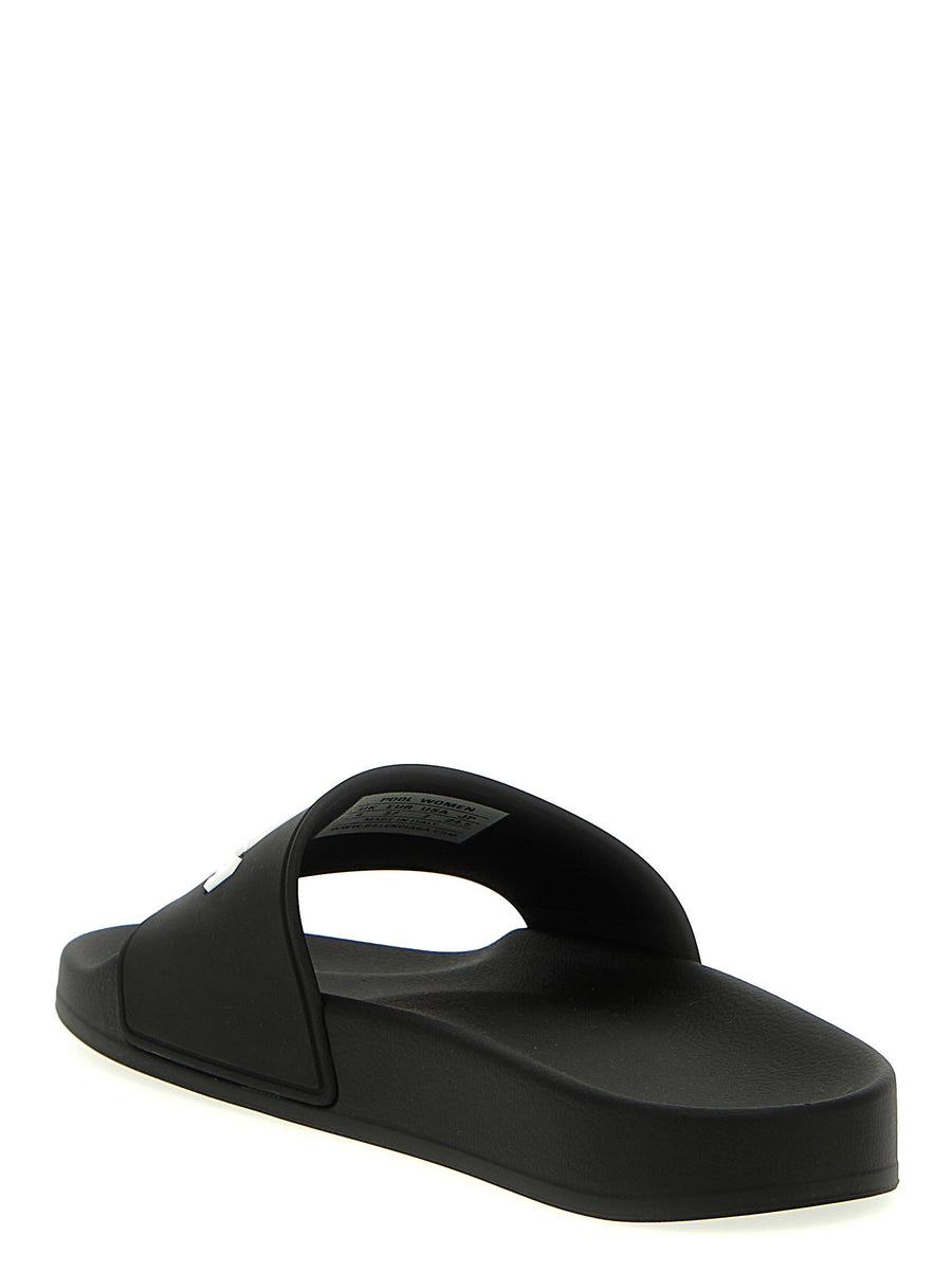 Balenciaga Pool Sandals For Women Front Logo TPU Quick Dry White Black Poolside Luxury Footwear