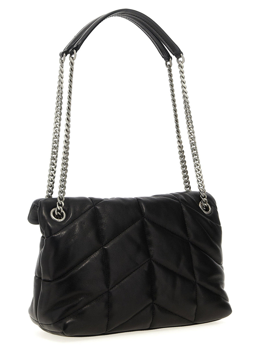 Saint Laurent Lou Lou Puffer Shoulder Bag Matelasse Lamb Leather For Women Versatile Day To Night Chic
