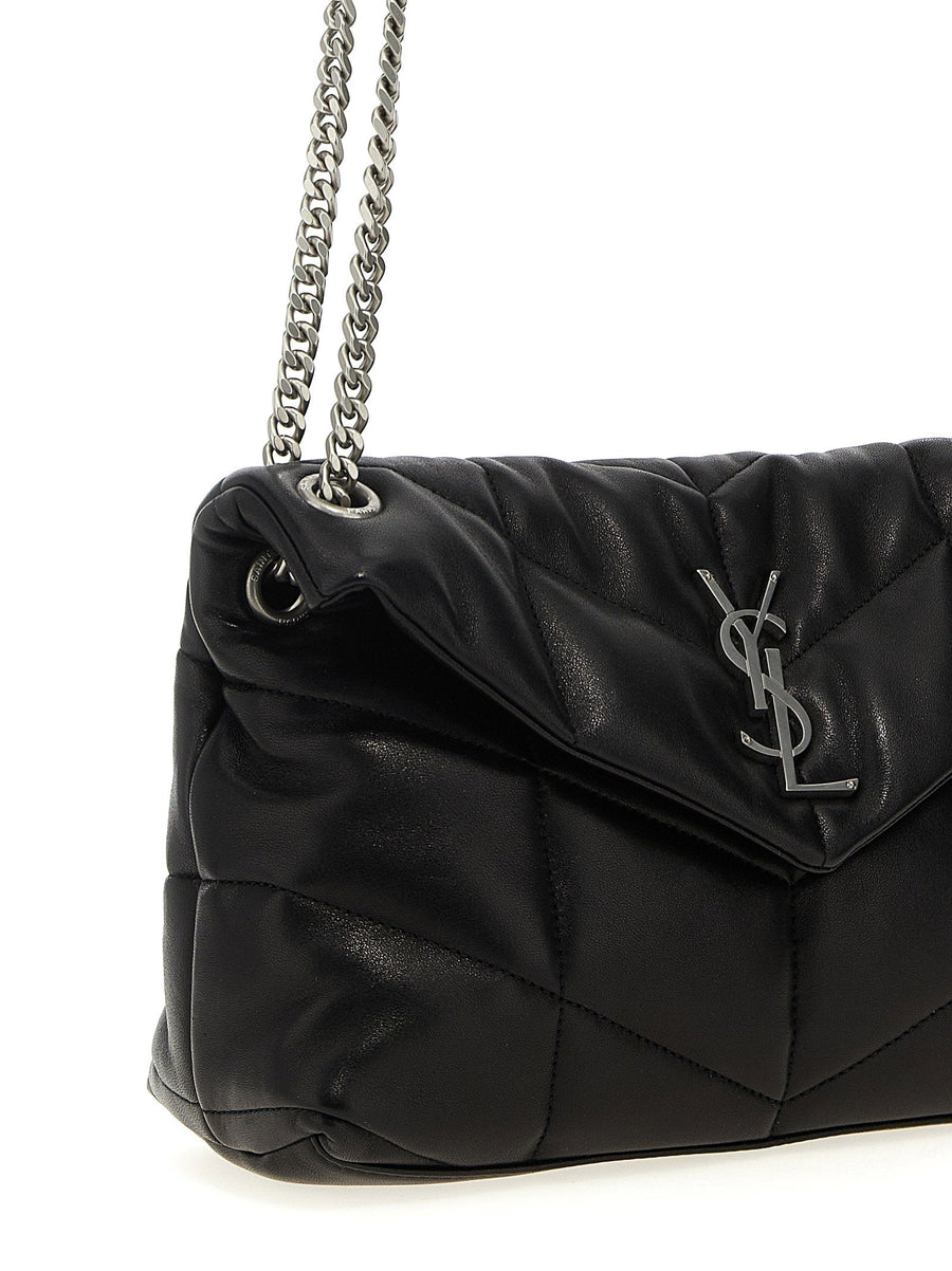 Saint Laurent Lou Lou Puffer Shoulder Bag Matelasse Lamb Leather For Women Versatile Day To Night Chic