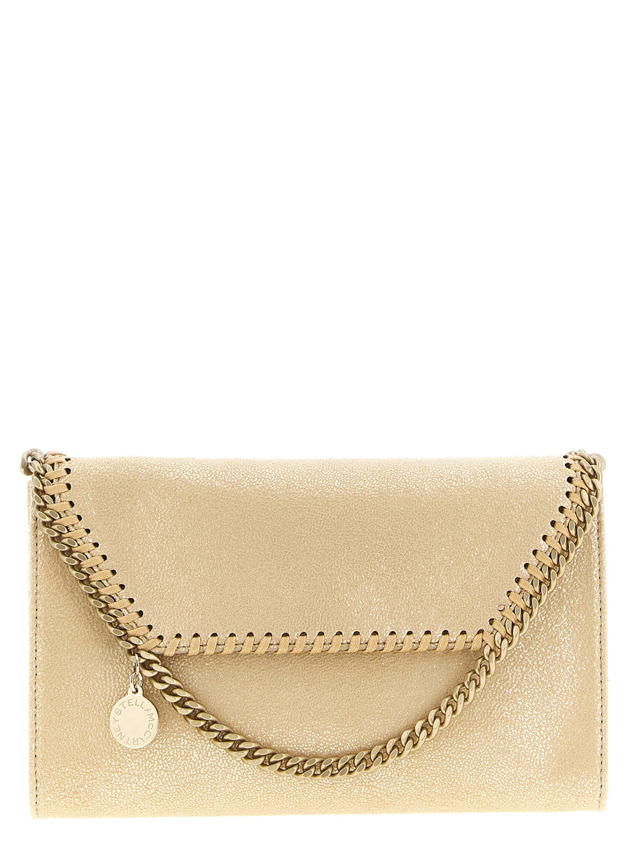 Stella McCartney Falabella Chain Wallet For Women Cruelty Free Vegan Fabric Magnetic Closure Diamond Chain Strap