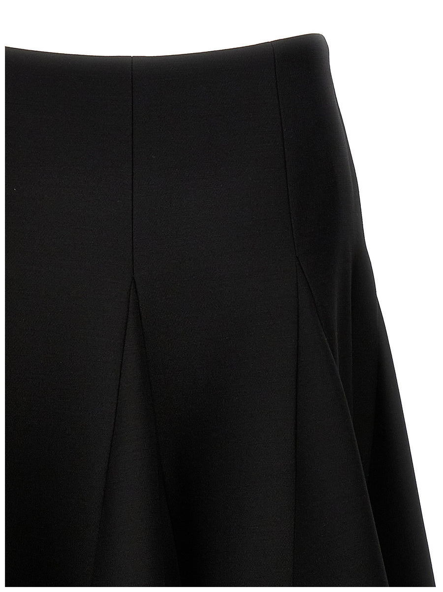 Valentino Garavani Solid Crepe Couture Valentino Skirt