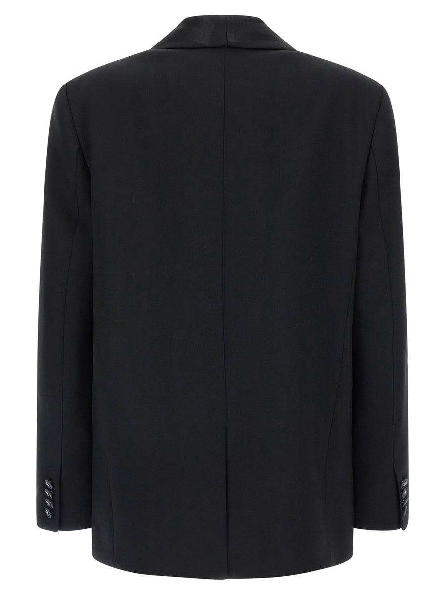 Emilio Pucci Labirinto Single Breasted Blazer for Women Versatile Work and Evening Wool Elastane Luxury Statement