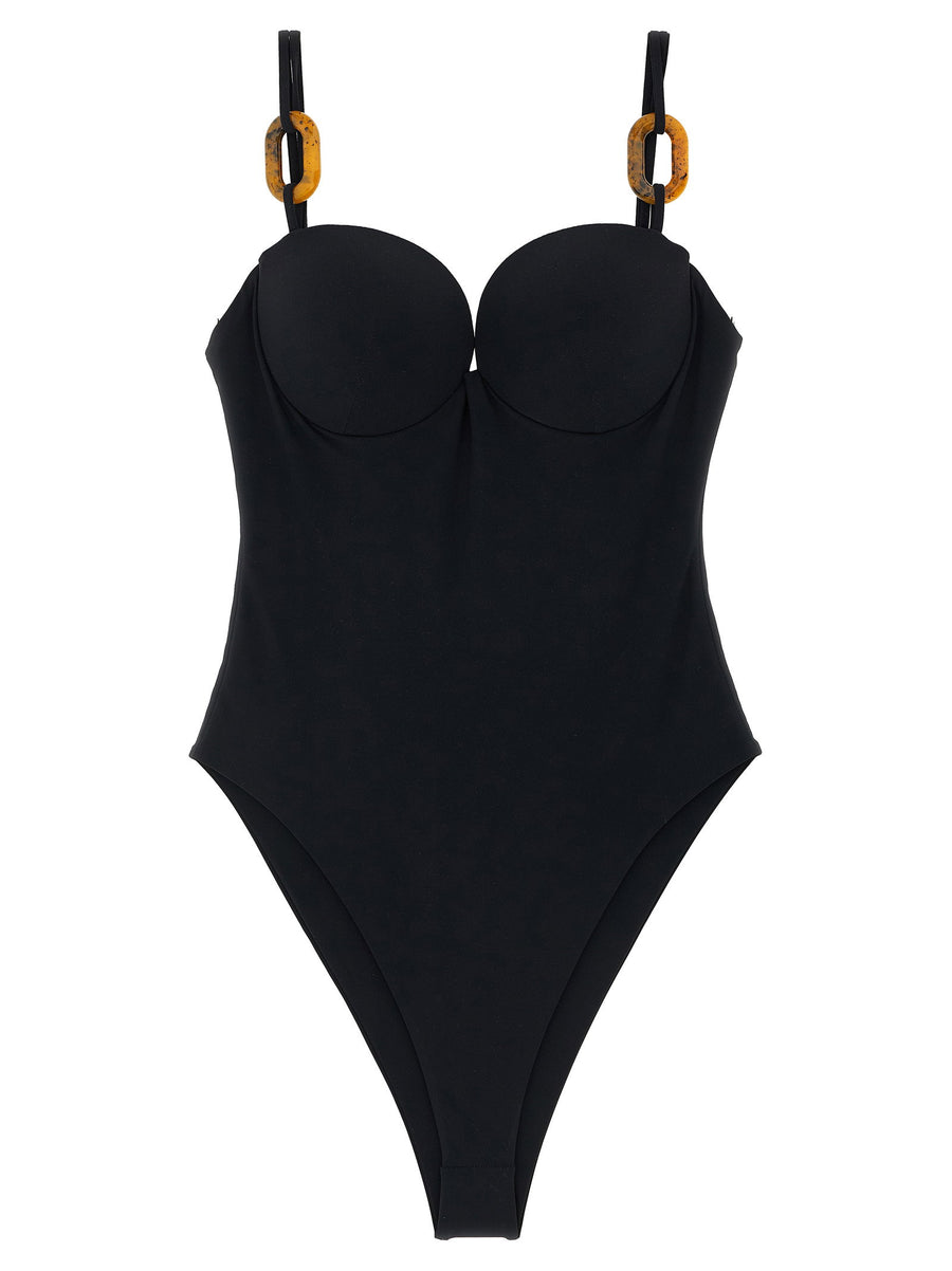 Magda Butrym Re26 One Piece Swimsuit Black Padded Cups Thin Straps