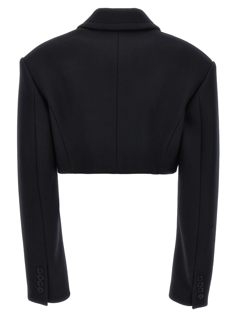 Stella McCartney Balaton Bacci Versatile Wool Cropped Jacket For Women With Button Closure And Pockets