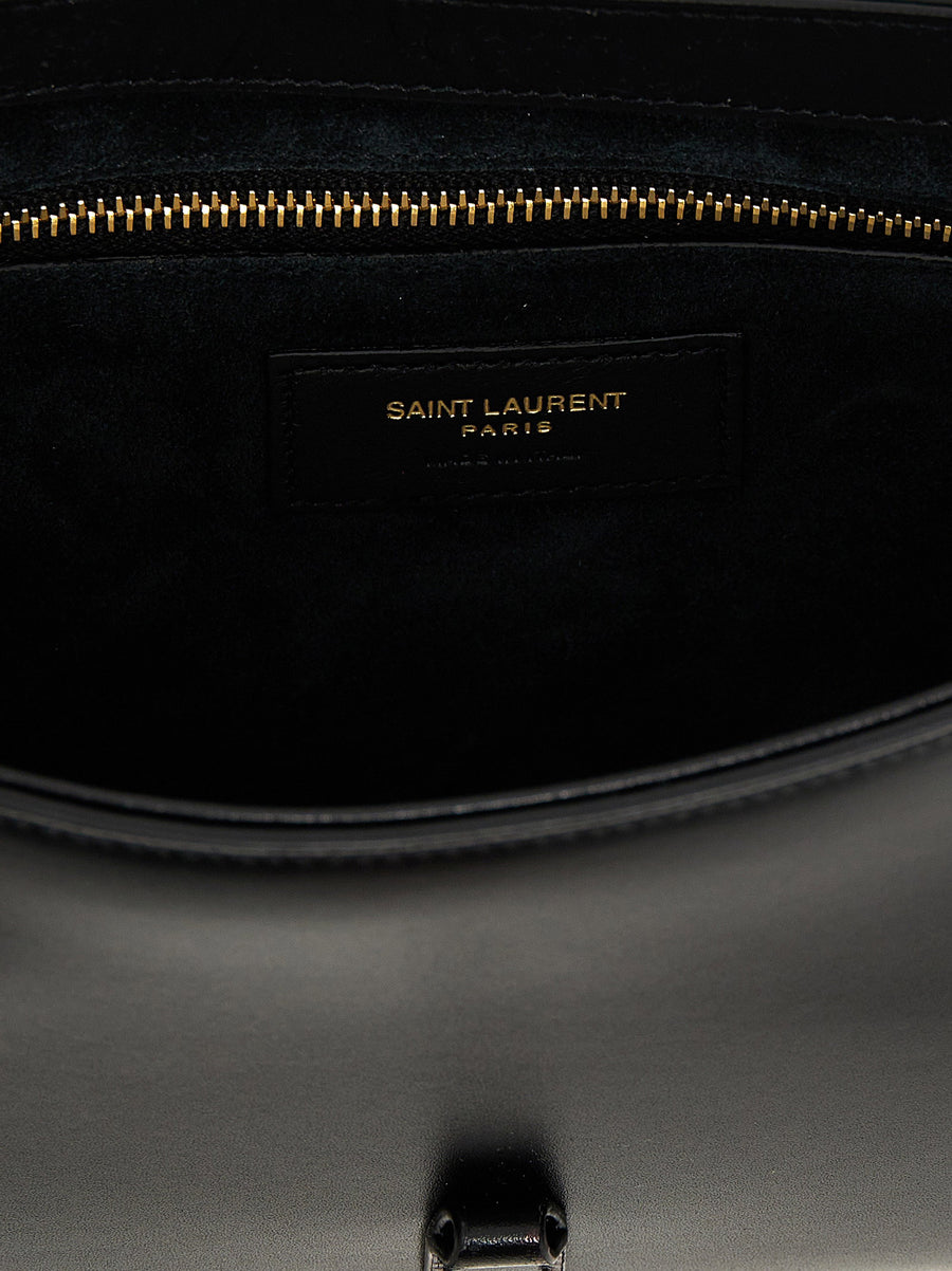 Saint Laurent Le 5 À 7 Hobo Shoulder Bag Black Calfskin Rigid Top Handle Iconic Luxury For Women Everywhere
