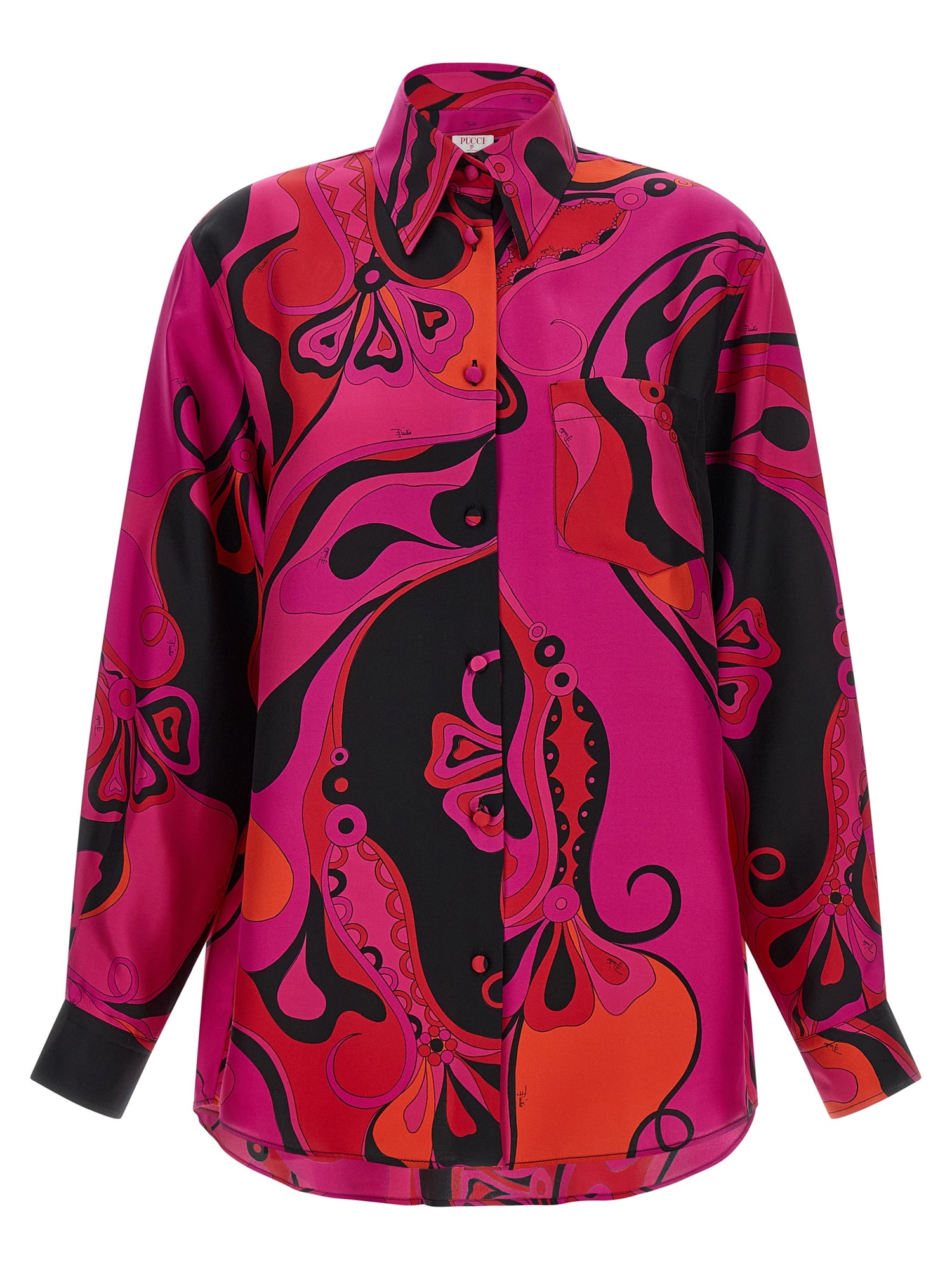 Emilio Pucci Patterned Silk Shirt
