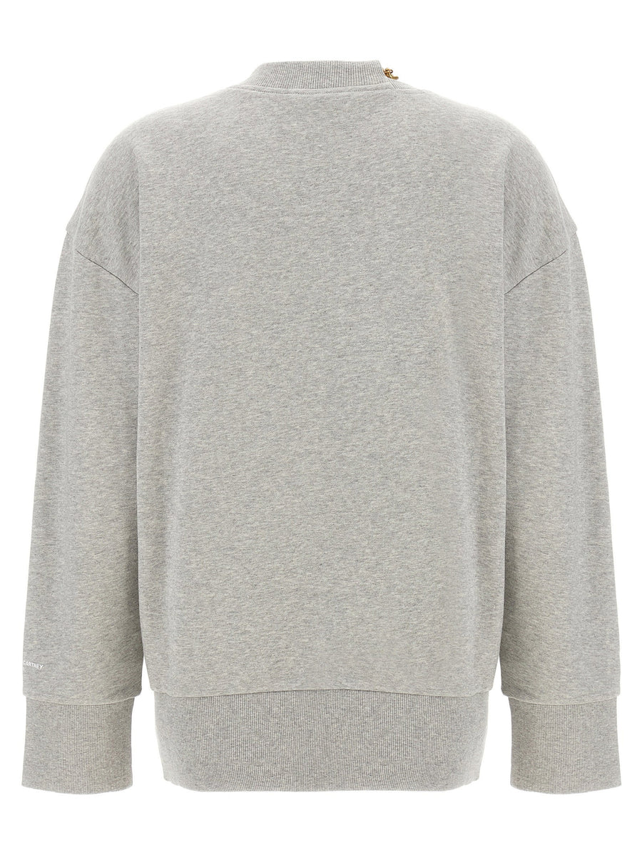 Stella McCartney Chain Sweatshirt For Women With Luxe Metal Chain Detail 100 Percent Cotton Everyday Top