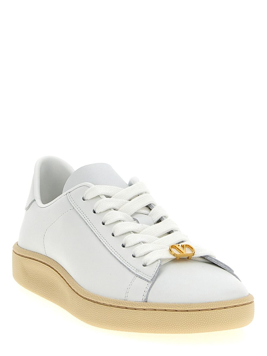 Valentino Garavani Royco Sneakers For Women Premium White Calfskin Leather Luxurious Everyday Comfort