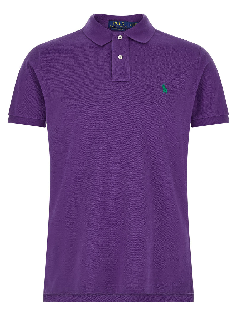 Polo Ralph Lauren Front Logo Embroidery Polo Shirt Premium 100 Percent Cotton Pique For Men