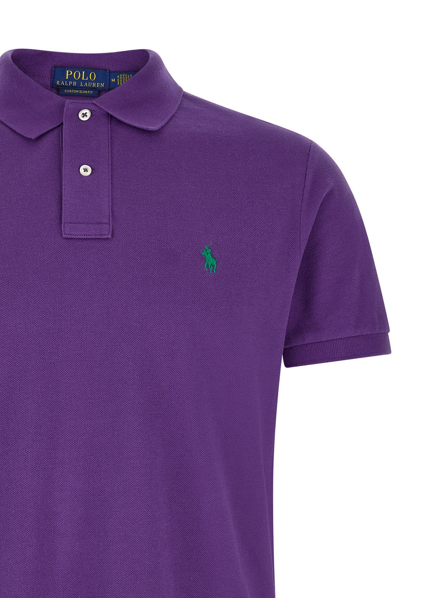 Polo Ralph Lauren Front Logo Embroidery Polo Shirt Premium 100 Percent Cotton Pique For Men