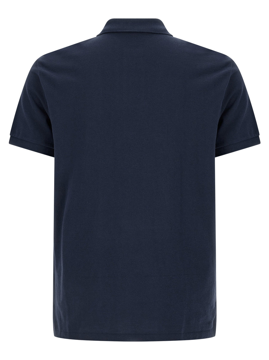 Polo Ralph Lauren Logo Embroidery Polo Shirt For Men In Blue 100 Percent Cotton Pique Premium Easy Fit