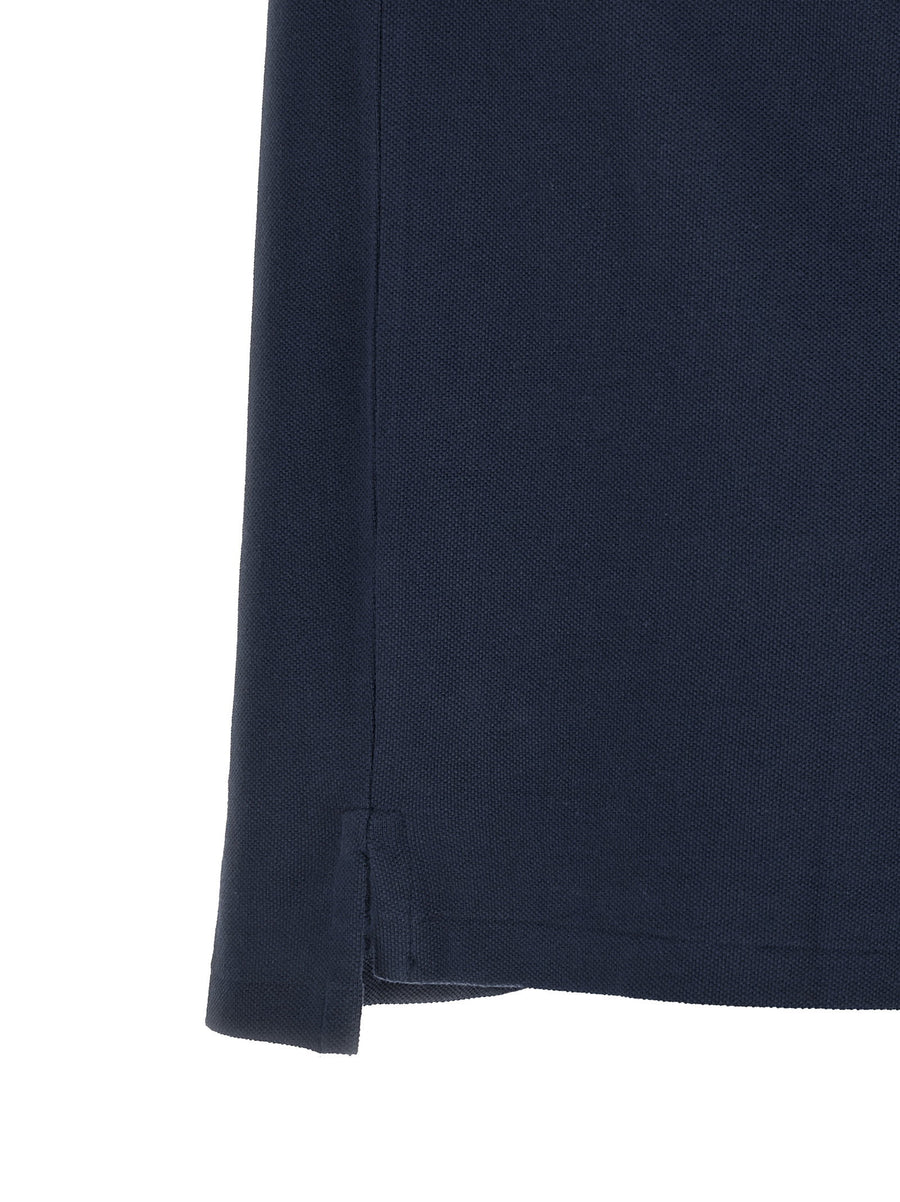 Polo Ralph Lauren Logo Embroidery Polo Shirt For Men In Blue 100 Percent Cotton Pique Premium Easy Fit