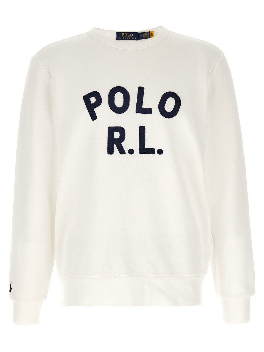 Polo Ralph Lauren Logo Sweatshirt For Men Blue Brushed Cotton Blend Warm Everyday Luxury