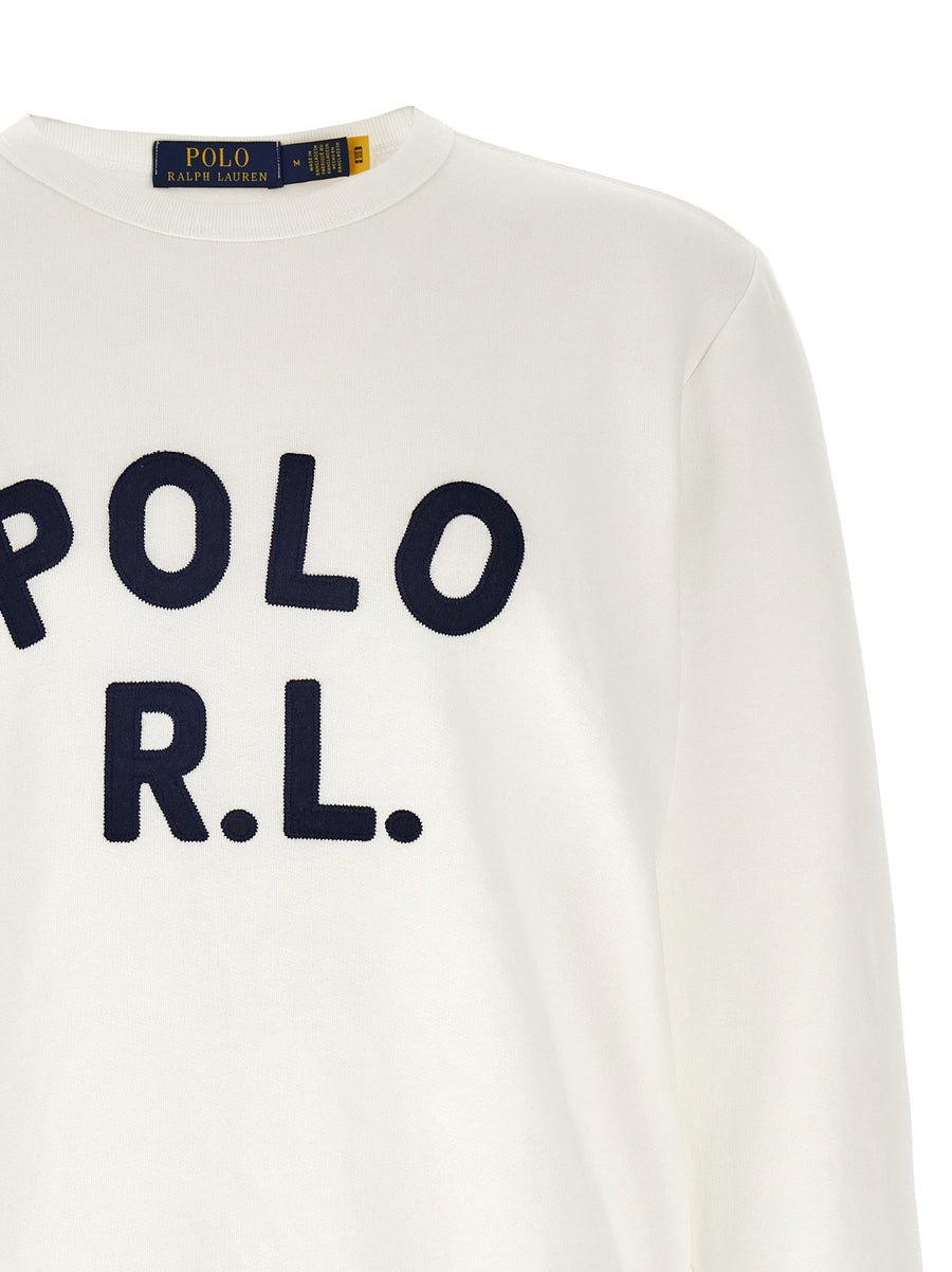Polo Ralph Lauren Logo Sweatshirt For Men Blue Brushed Cotton Blend Warm Everyday Luxury