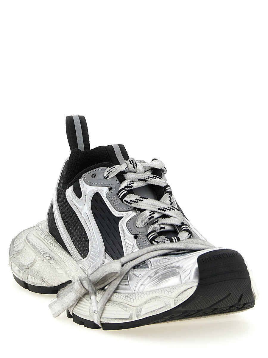 Balenciaga 3XL Multicolor Mesh Sneakers For Women With Bold Used Effect Upper And Daily Wear Comfort