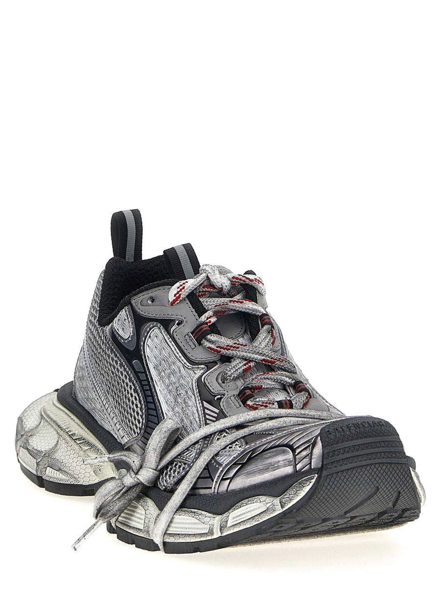 Balenciaga 3XL Men Gray Mesh Sneakers With Premium Polyurethane Upper