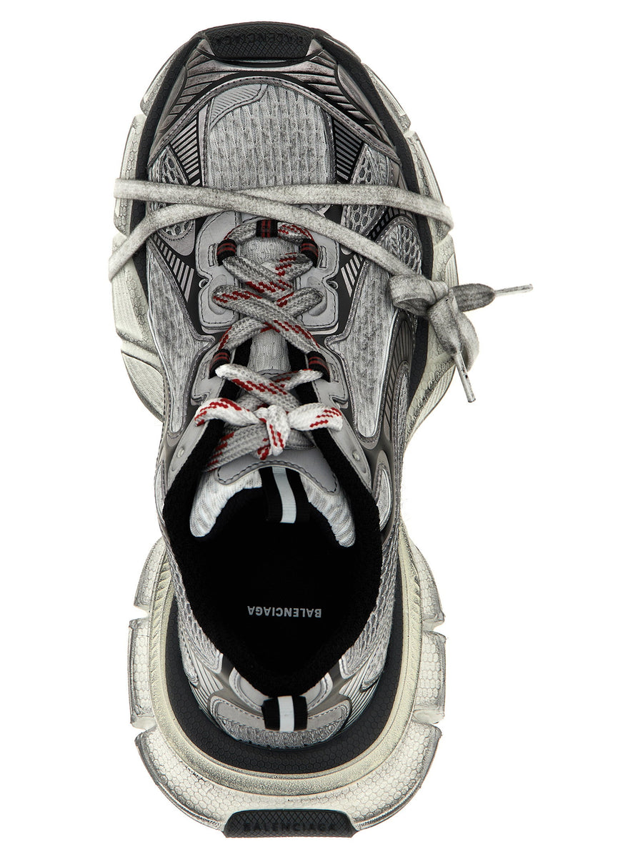 Balenciaga 3XL Men Gray Mesh Sneakers With Premium Polyurethane Upper