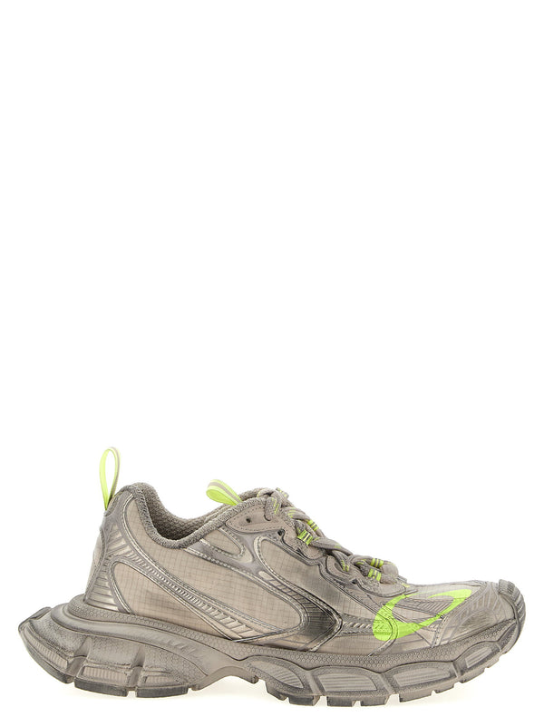 Balenciaga 3XL Men Sneakers Gray Mesh PU Upper With Embossed Size Markers Lace Up Closure Luxury Streetwear