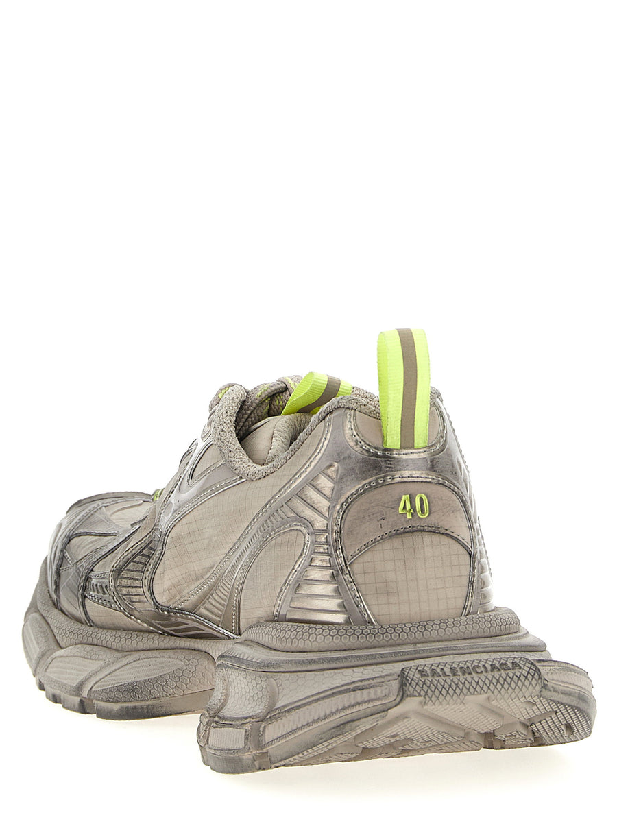 Balenciaga 3XL Men Sneakers Gray Mesh PU Upper With Embossed Size Markers Lace Up Closure Luxury Streetwear