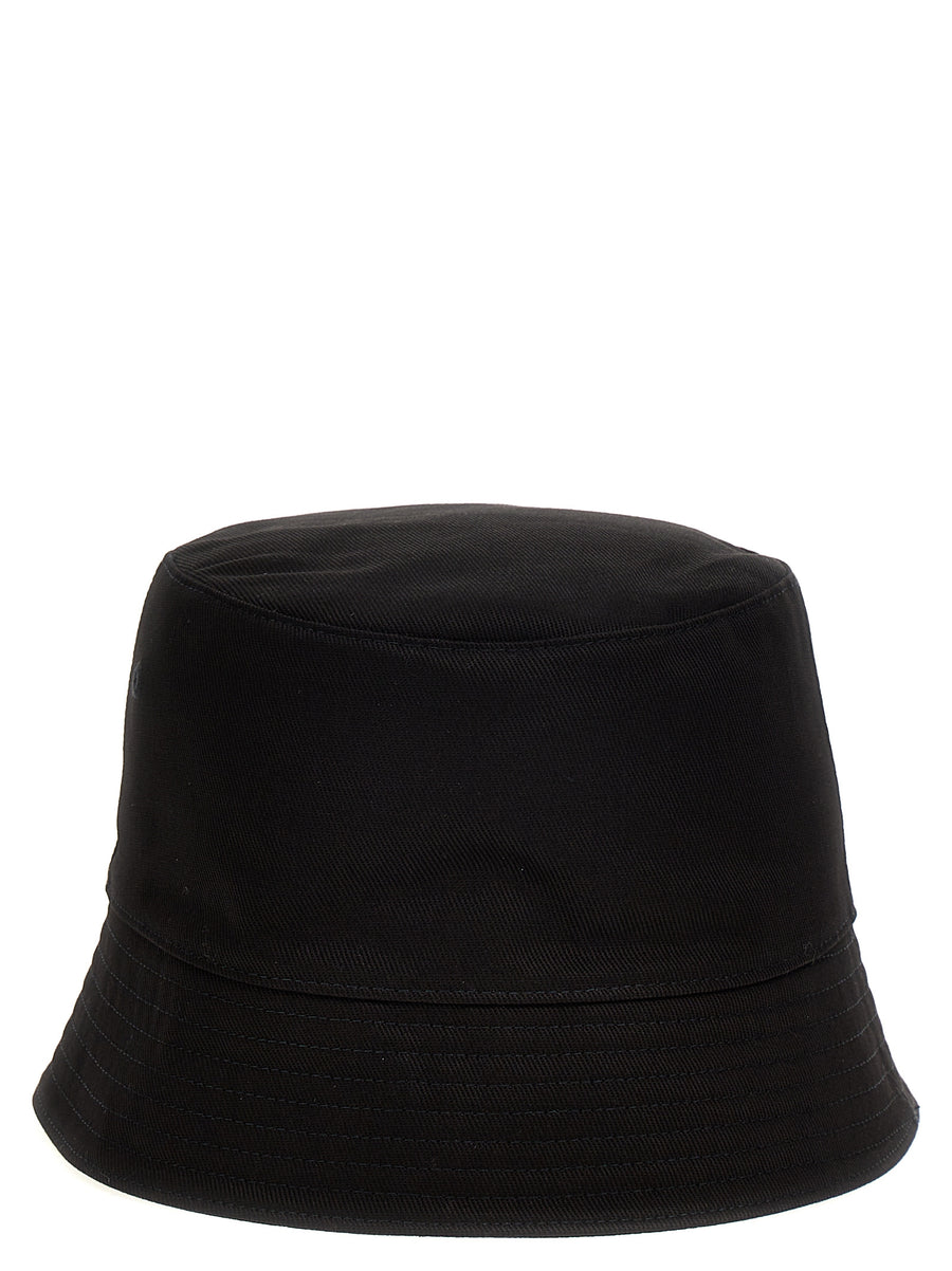Alexander McQueen Logo Bucket Hat For Men Luxury 100 Percent Cotton With Signature Embroidery