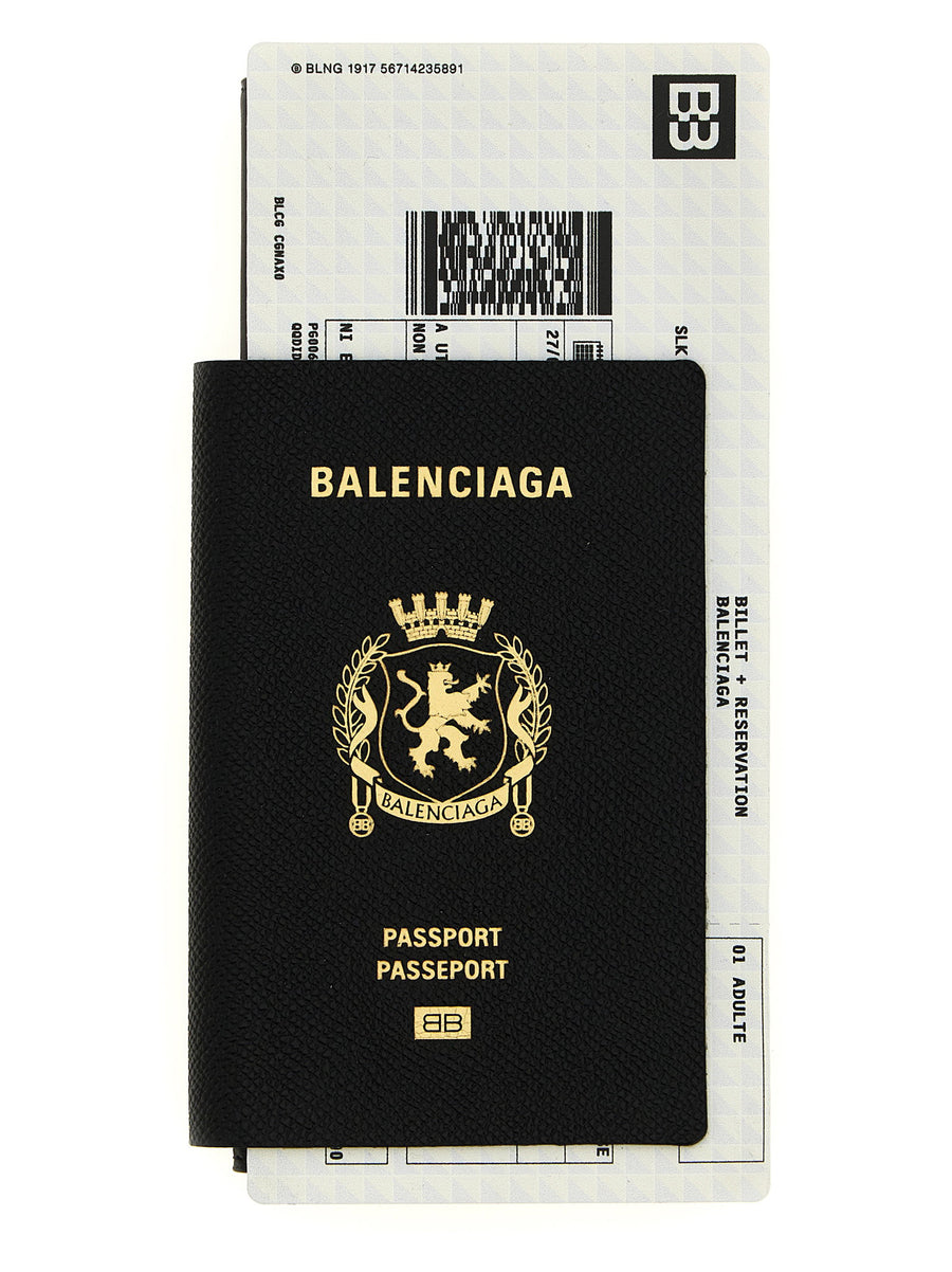 Balenciaga Passport Wallet Lungo For Men Compact Luxury Card Holder With Book Opening