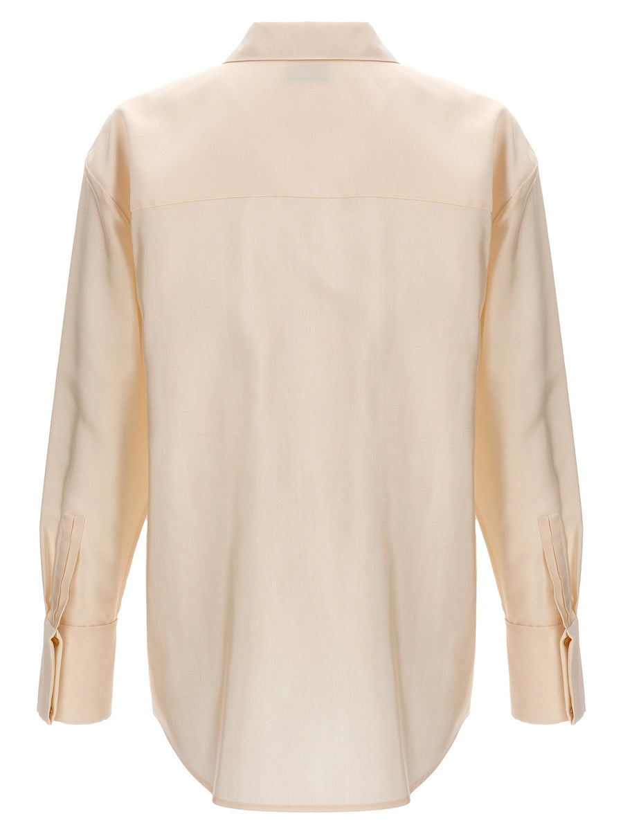Saint Laurent Faille Shirt Luxury Oversized Wool Blend For Men With Layering Potential