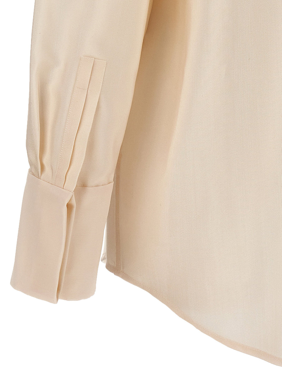 Saint Laurent Faille Shirt Luxury Oversized Wool Blend For Men With Layering Potential