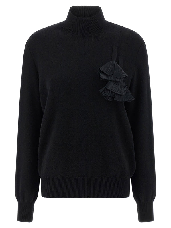 Ferragamo Floral Insert Sweater